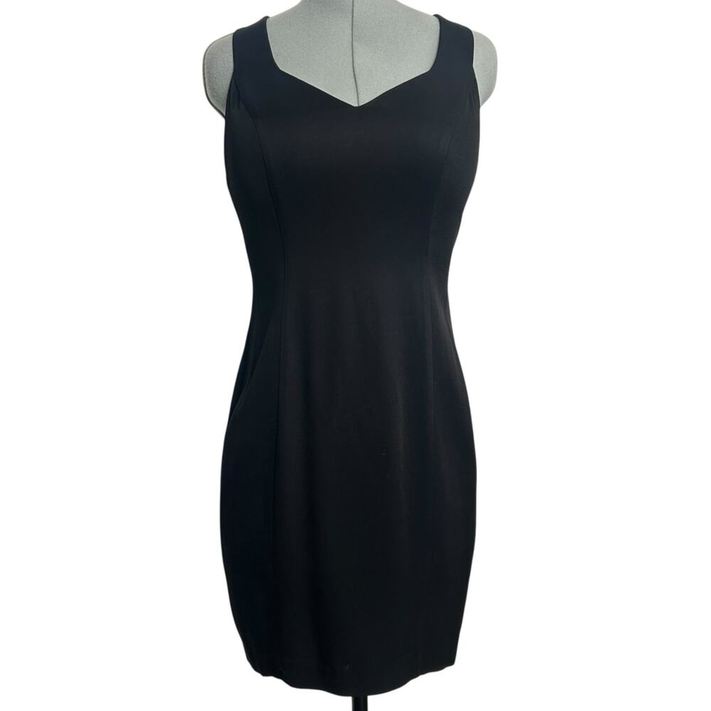 Vintage Miss Ashlee Black Strappy Back Mini Dress Size 10